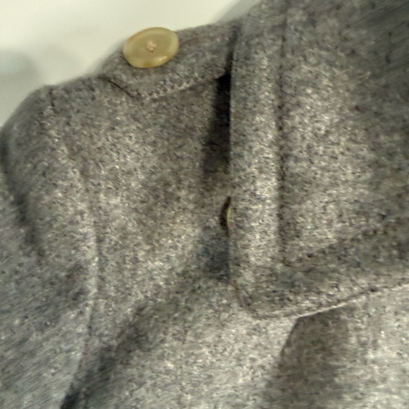 J. Crew Vintage 100% Wool Peacoat Grey Double Breasted Jacket Sz XS Style 85693 - Picture 9 of 16